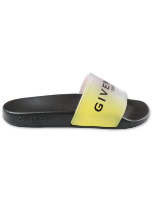 Givenchy Kids Logo Print Slide Sandals