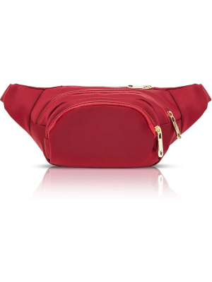 Plus Size Red Fanny Pack, Expand To 5xl