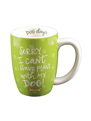 Tabletop 4.75" Plans With My Dog Mug Pet Best Friend Brownlow Gifts - Drinkware