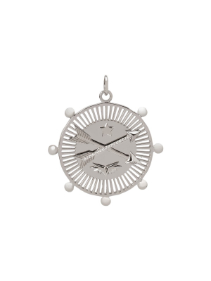 Large Passion Medallion - White Gold