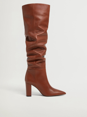 Heel Leather Boot