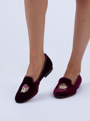 Monkey Loafer - Maroon Red