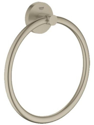 Grohe America, Inc. 40 365 1 Grohe 40 365 1 Essentials 7-1/16" Wall Mounted Towel Ring - Brushed Nickel