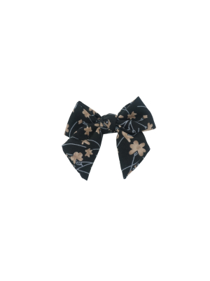 Bandeau Summer Floral Small Bow Clip