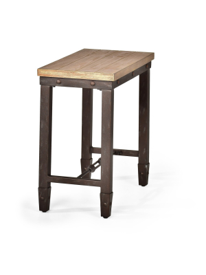 Jersey Chairside End Table Antique Oak - Steve Silver