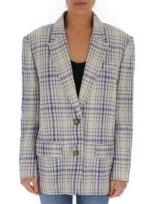 Isabel Marant Étoile Ilindae Single Breasted Check Blazer