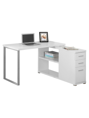 Computer Desk With Facing Corner - White - Everyroom