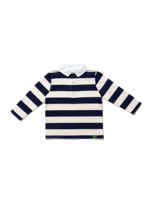 The Kid's Organic Rugby - Cream/navy