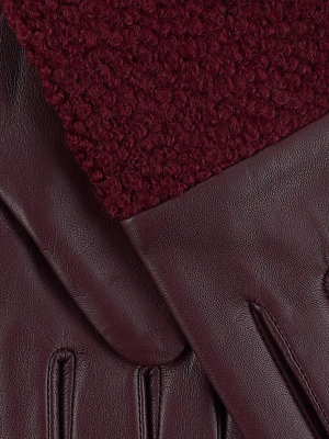 Faux Shearling Glove