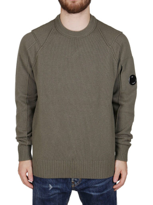 C.p. Company Logo Plaque Knit Jumper