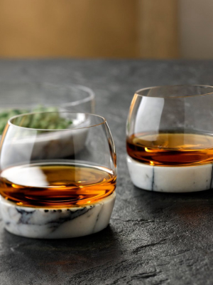 Chill Whisky Tumbler With Marble Base