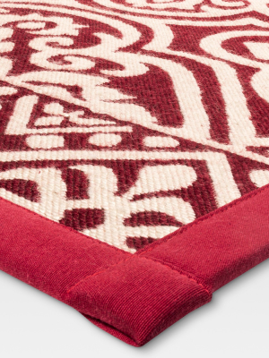 20"x34" Woven Kitchen Floor Mat Red - Threshold™