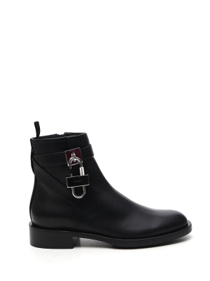 Givenchy Detachable 4g Logo Padlock Boots