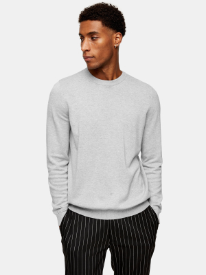 Gray Marl Knitted Sweater