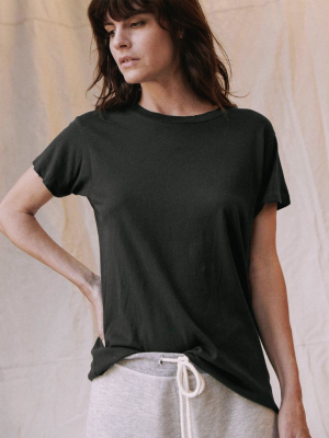 The Slim Tee. Solid -- Almost Black