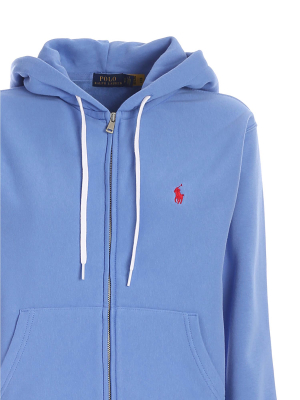 Polo Ralph Lauren Logo Embroidered Zipped Hoodie