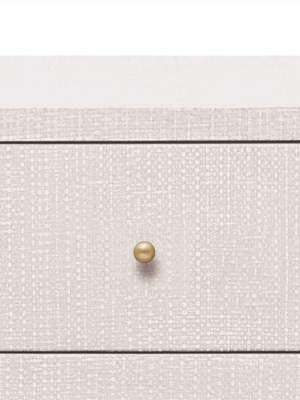 Conrad 36" Dresser French Gray Faux Raffia