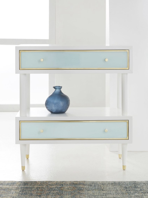 Seaglass Two Tier Nightstand