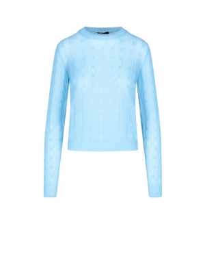 Prada Crewneck Knitted Sweater