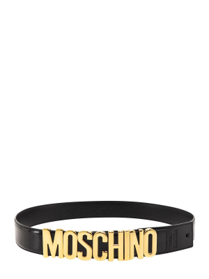 Moschino Logo Lettering Belt