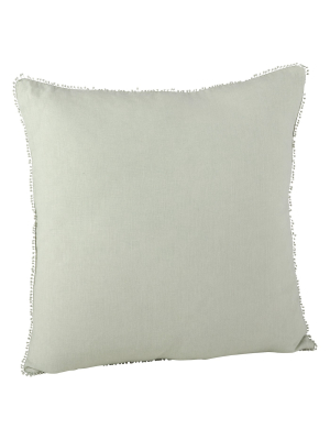 20"x20" Pompom Design Throw Pillow - Saro Lifestyle