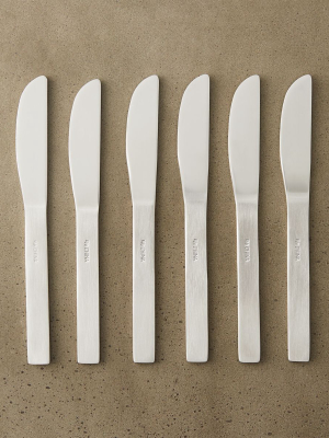 Set Of 6 Mini Stainless Steel Cocktail Spreaders