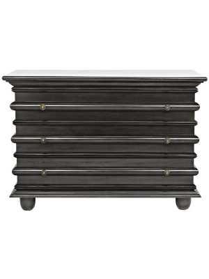 Noir Ascona Small Brown And Black Chest