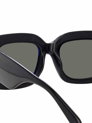 Linda Farrow Lavinia C1 Rectangular Sunglasses