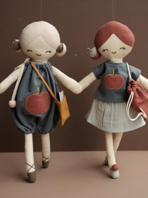 Soft Toy . Organic Cotton  Clothing For Big Dolls -  Apple