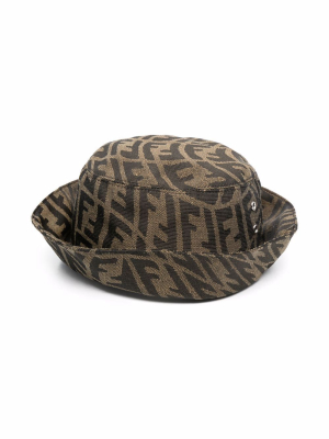 Fendi Kids Ff Motif Bucket Hat