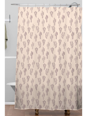 Dash And Ash Somber Mauve Shower Curtain Pink - Deny Designs