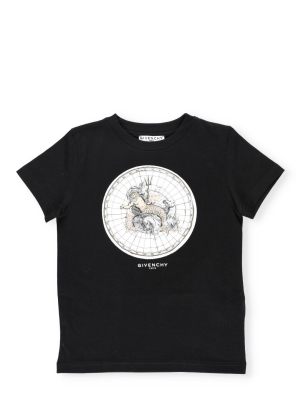 Givenchy Kids Graphic Print Crewneck T-shirt