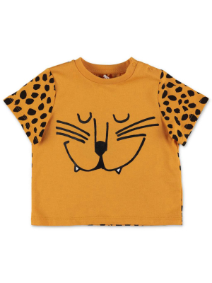 Stella Mccartney Kids Cheetah Crewneck T-shirt