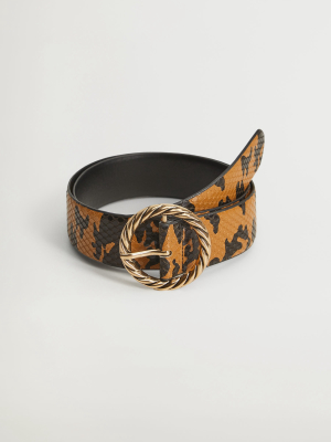 Skinny Snake-effect Belt