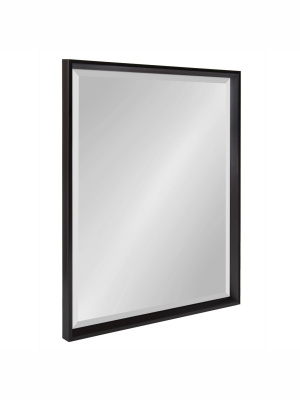 24" X 30" Calter Framed Wall Mirror Black - Kate And Laurel