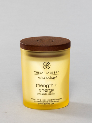 Jar Candle Strength & Energy - Mind And Body By Chesapeake Bay Candle