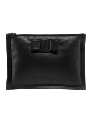 Salvatore Ferragamo Viva Bow Clutch Bag