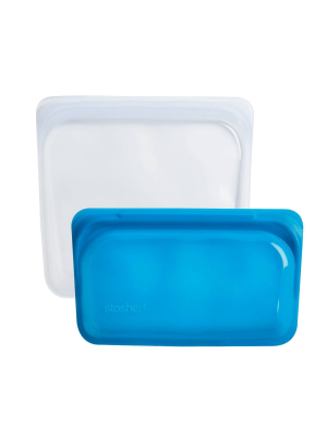 Stasher Sandwich & Snack Duo Container - 2ct