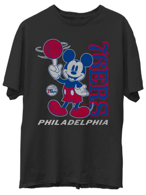 Unisex 76ers Vintage Mickey Baller Tee