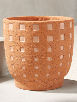 Geo Planter Terracotta