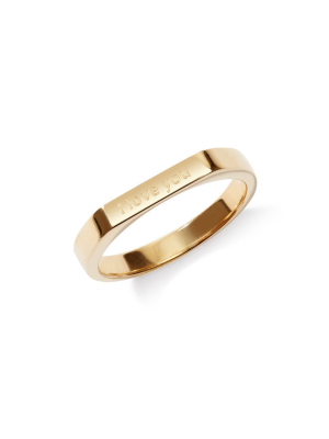 Engravable Ring In Gold
