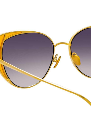 Linda Farrow Des Vouex C3 Cat Eye Sunglasses