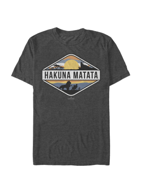 Men's Lion King Hakuna Matata National Park Emblem T-shirt