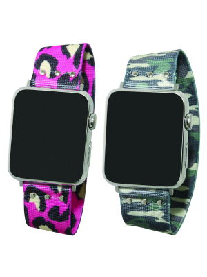 Olivia Pratt Printed Elastic Strap Apple Watch Band