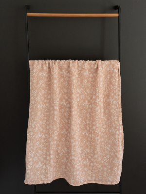 Cotton Muslin Swaddle Blanket - Wildflower