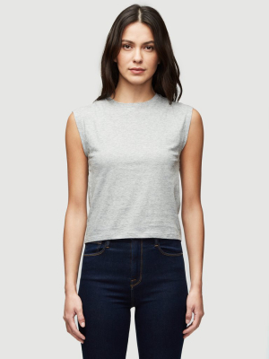 Le High Rise Muscle Tee -- Gris Heather