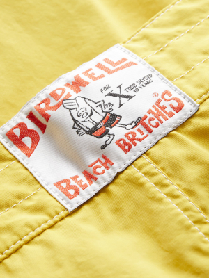 Todd Snyder X Birdwell 310 Stone-washed Board Short In Yellow
