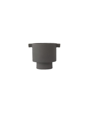 Small Inka Kana Pot In Grey