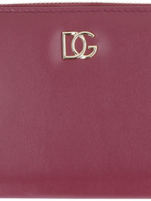 Dolce & Gabbana Logo Plaque Zip-around Wallet