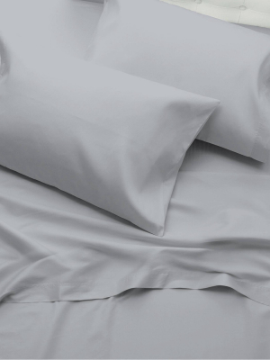 400 Thread Count Ultimate Percale Cotton Solid Pillowcase Set - Purity Home